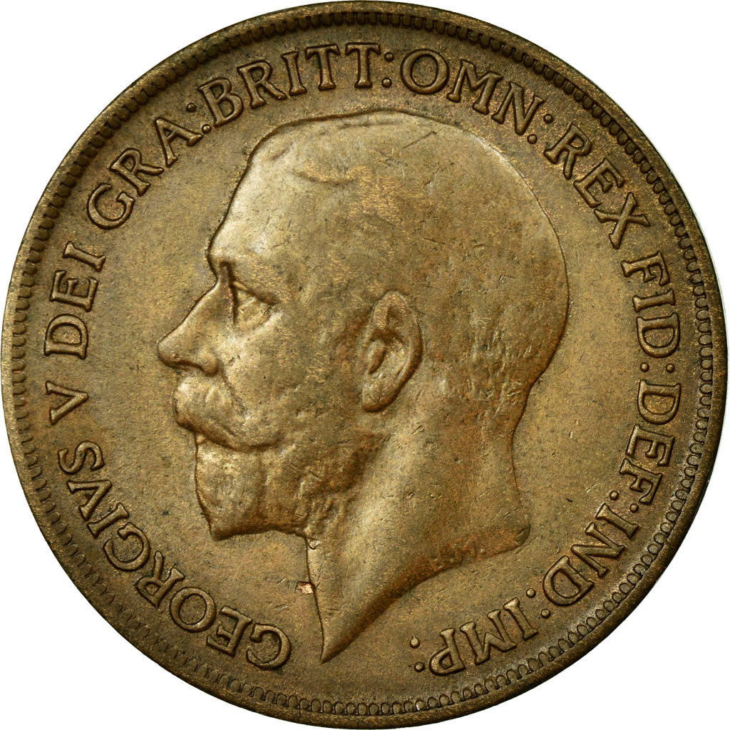 Coin, Great Britain, George V, Penny, 1917, EF(40-45), Bronze, KM:810