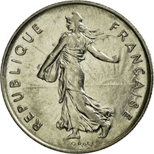 Moneta, Francia, Semeuse, 5 Francs, 1977, Paris, BB, Nichel placcato