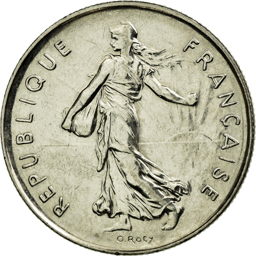 Coin, France, Semeuse, 5 Francs, 1992, Paris, AU(55-58), Nickel Clad