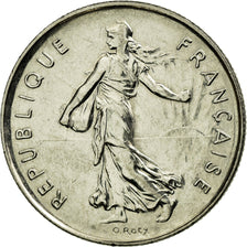 Coin, France, Semeuse, 5 Francs, 1992, Paris, AU(55-58), Nickel Clad