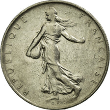 Moneta, Francia, Semeuse, Franc, 1967, Paris, BB, Nichel, KM:925.1, Gadoury:474