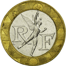 Moneta, Francia, Génie, 10 Francs, 1988, BB, Bi-metallico, KM:964.1