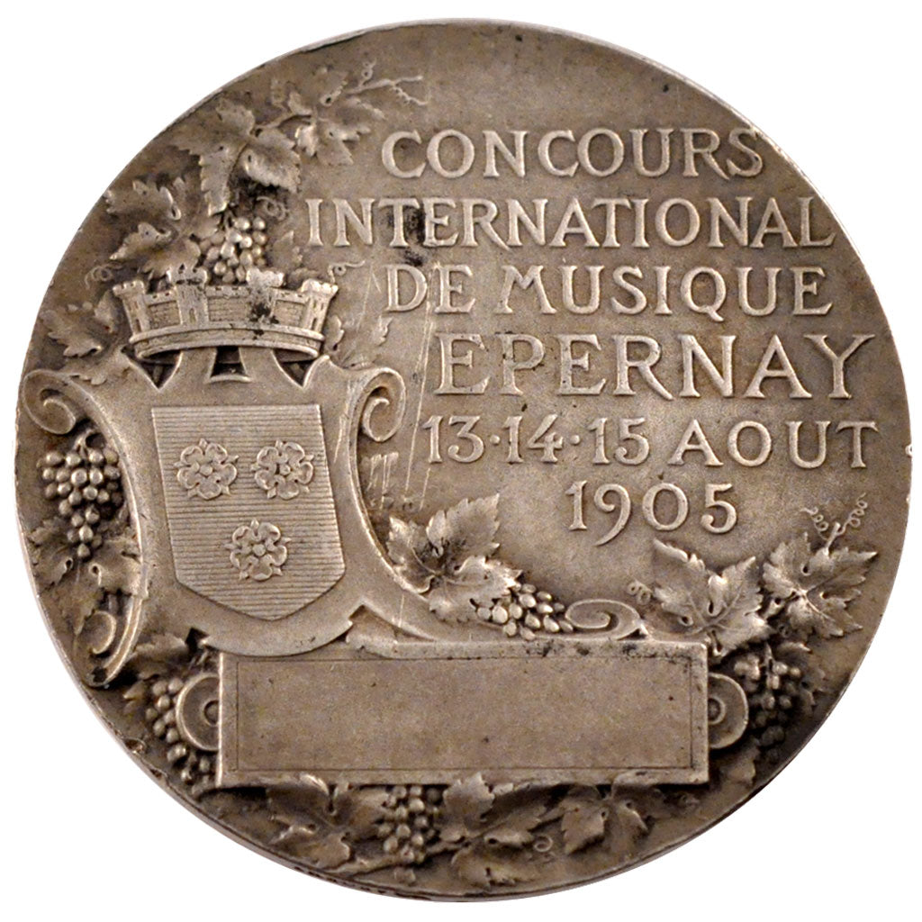 France, The Music, Token, 1905, AU(50-53), Silver, 20.89