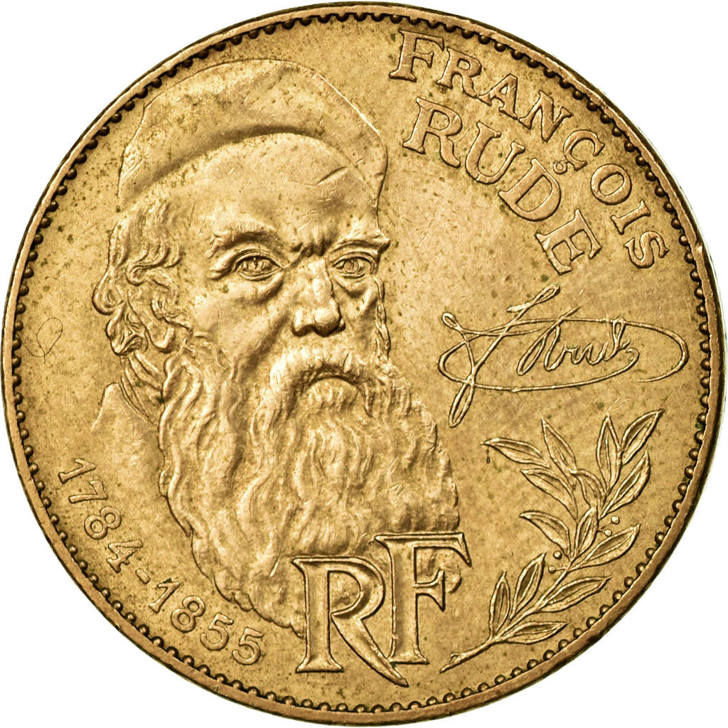 Coin, France, François Rude, 10 Francs, 1984, Paris, AU(50-53), Nickel-Bronze
