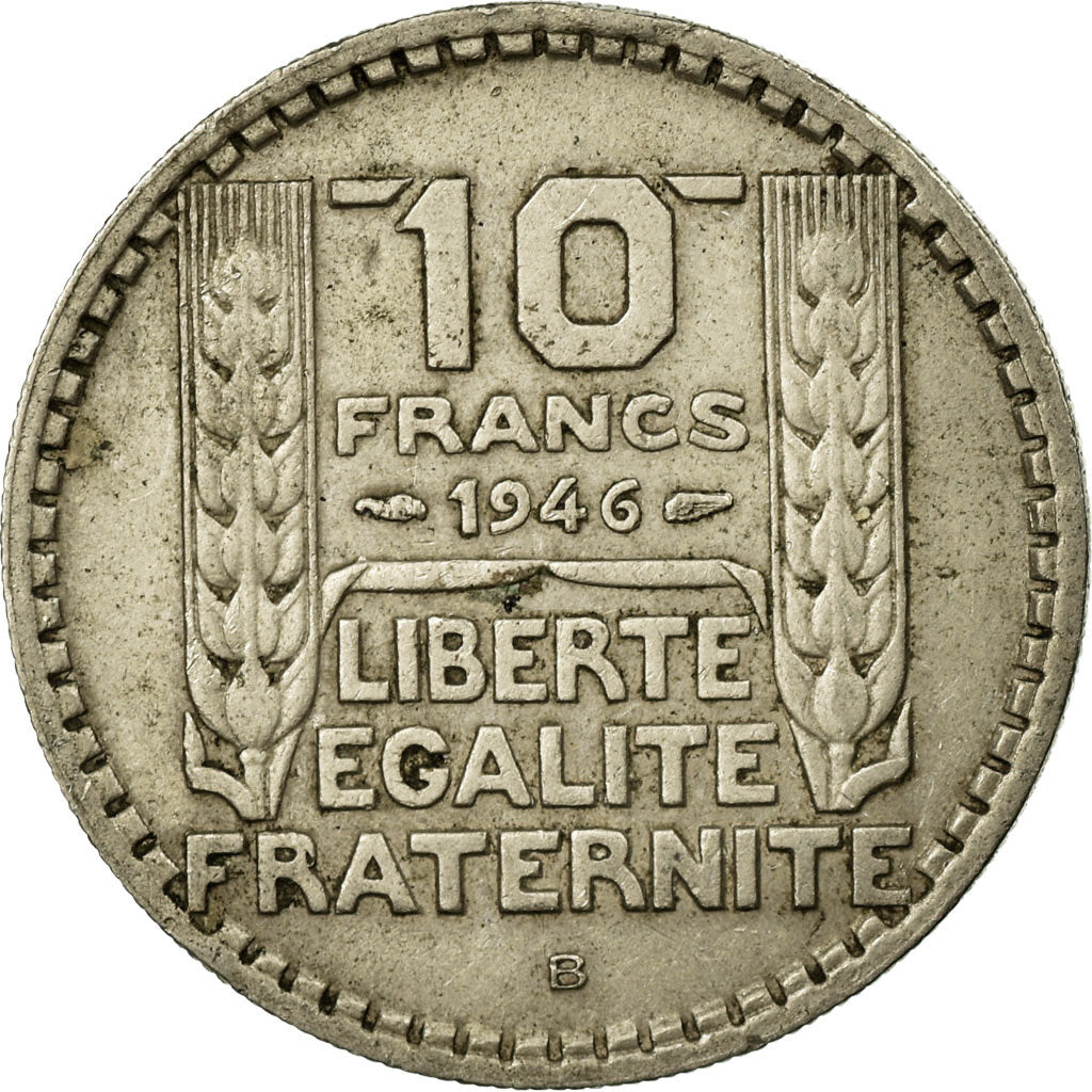 Coin, France, Turin, 10 Francs, 1946, Beaumont - Le Roger, VF(30-35)