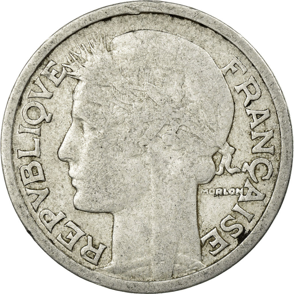 Münze, Frankreich, Morlon, 2 Francs, 1945, Beaumont - Le Roger, S+, Aluminium