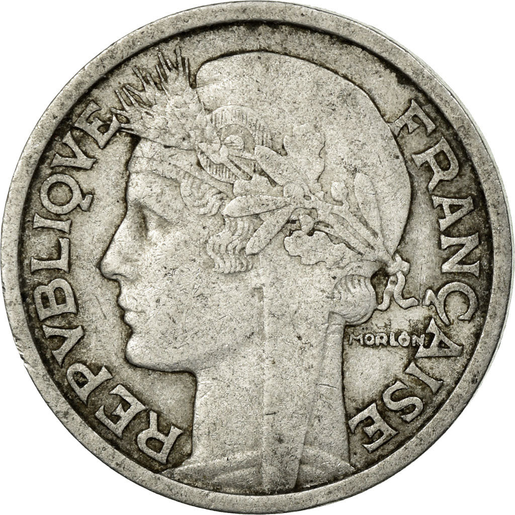 Moneta, Francja, Morlon, 2 Francs, 1959, Paris, EF(40-45), Aluminium, KM:886a.1