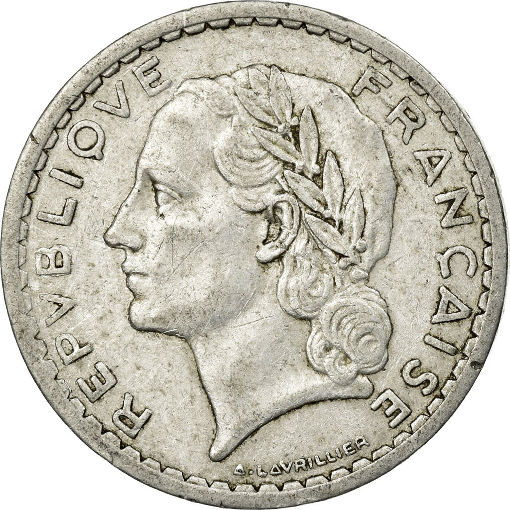 Coin, France, 5 Francs, 1945, Paris, VF(30-35), Aluminum, KM:PE311, Gadoury:766