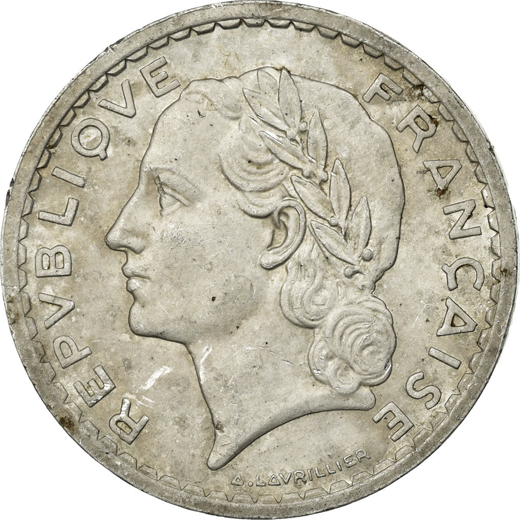 Coin, France, Lavrillier, 5 Francs, 1950, Paris, VF(20-25), Aluminum, KM:888b.1