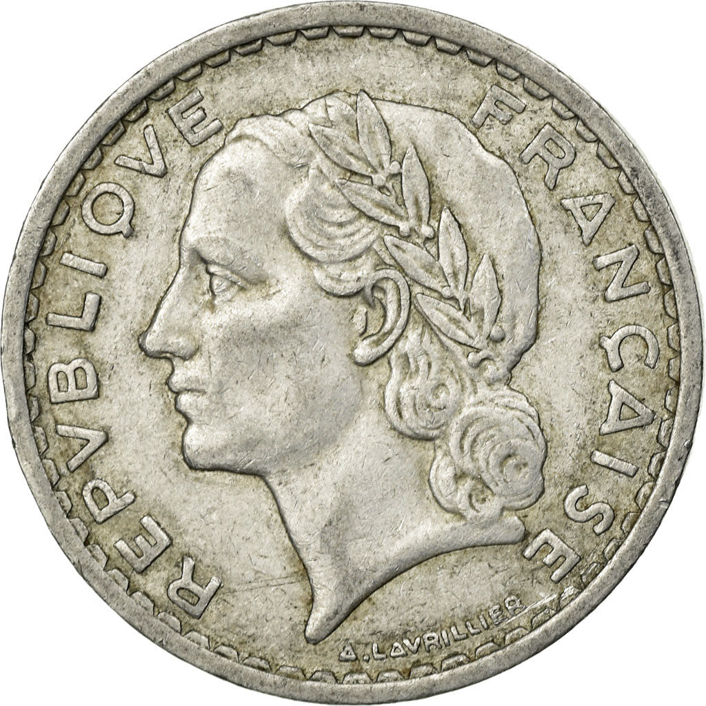 Monnaie, France, Lavrillier, 5 Francs, 1950, Beaumont - Le Roger, TB+