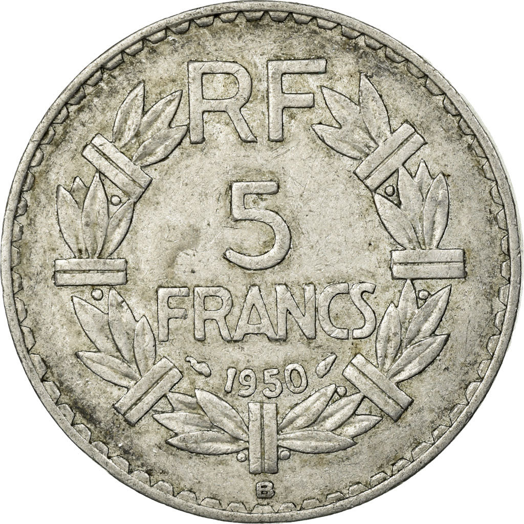 Monnaie, France, Lavrillier, 5 Francs, 1950, Beaumont - Le Roger, TB+