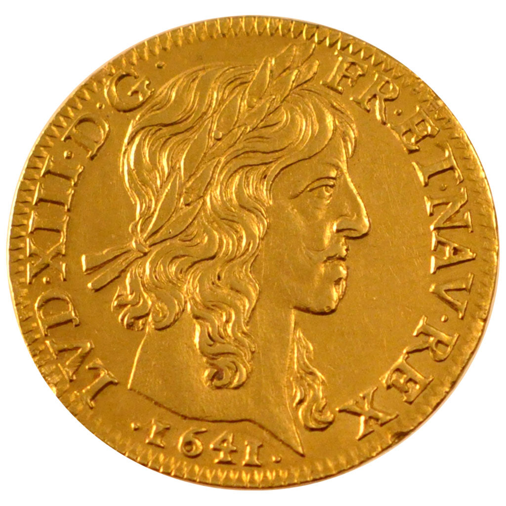 Francia, Louis XIII, Louis d'or, Louis d'Or, 1641, Paris, BB+, Oro, KM:104, G...