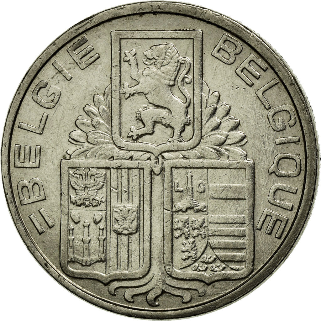 Coin, Belgium, 5 Francs, 5 Frank, 1938, EF(40-45), Nickel, KM:117.1