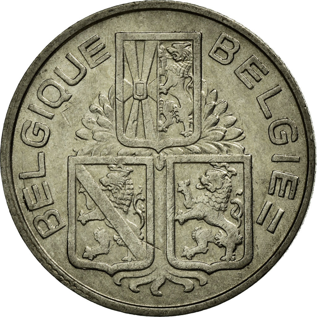 Coin, Belgium, Franc, 1939, EF(40-45), Nickel, KM:119
