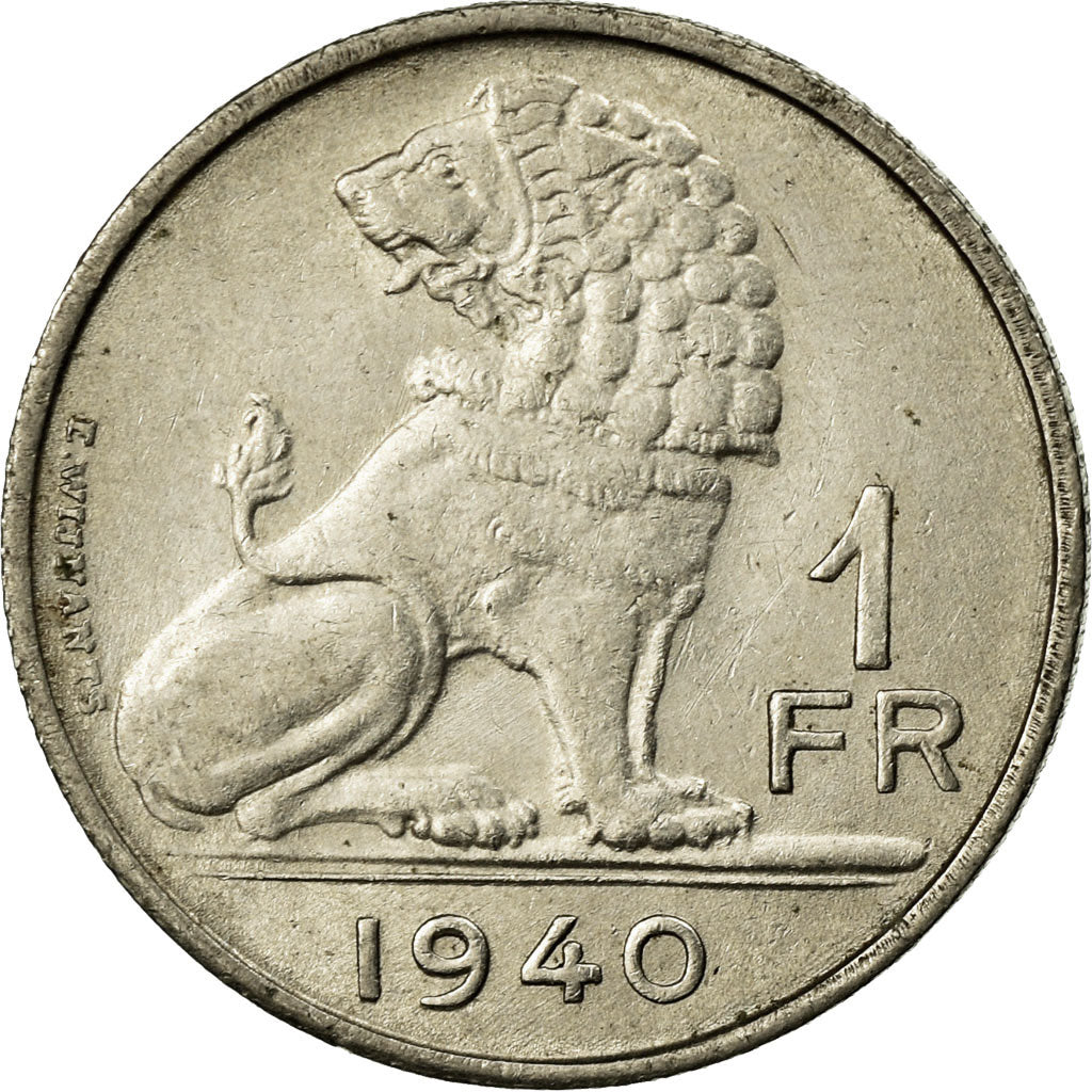 Coin, Belgium, Franc, 1940, EF(40-45), Nickel, KM:120