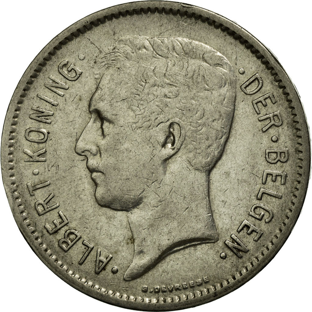 Moneda, Bélgica, 5 Francs, 5 Frank, 1930, MBC, Níquel, KM:98