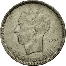 Coin, Belgium, 5 Francs, 5 Frank, 1937, EF(40-45), Nickel, KM:108