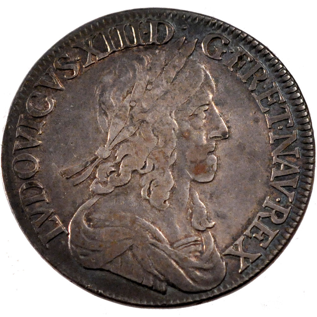 Louis XIII, 1/2 Ecu second poinçon de Warin