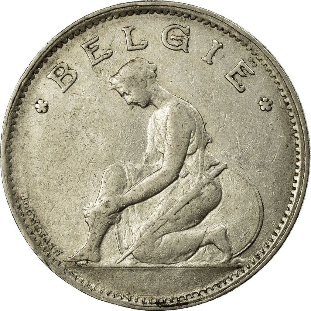 Coin, Belgium, Franc, 1929, EF(40-45), Nickel, KM:90