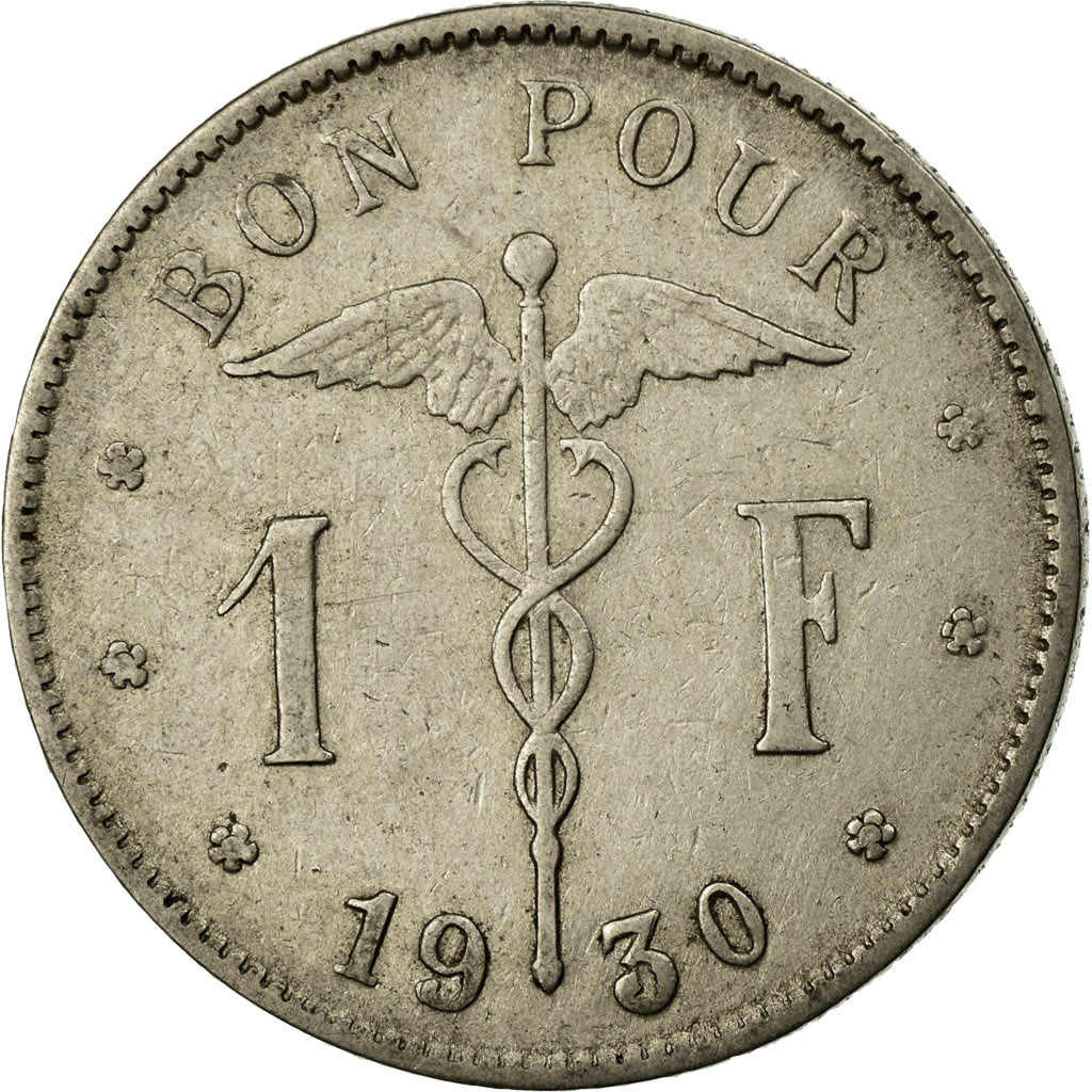 Coin, Belgium, Franc, 1930, VF(30-35), Nickel, KM:89
