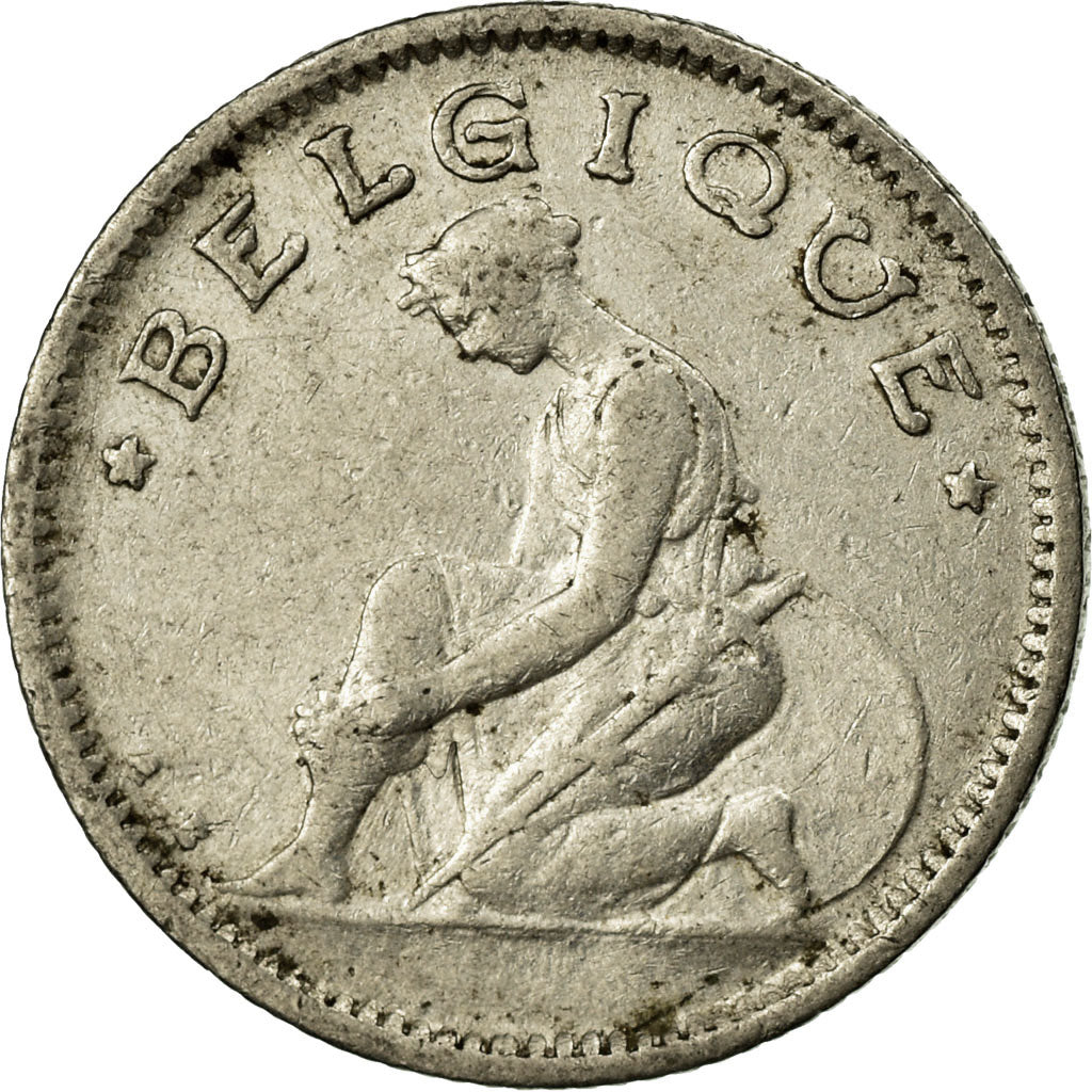 Coin, Belgium, 50 Centimes, 1922, EF(40-45), Nickel, KM:87