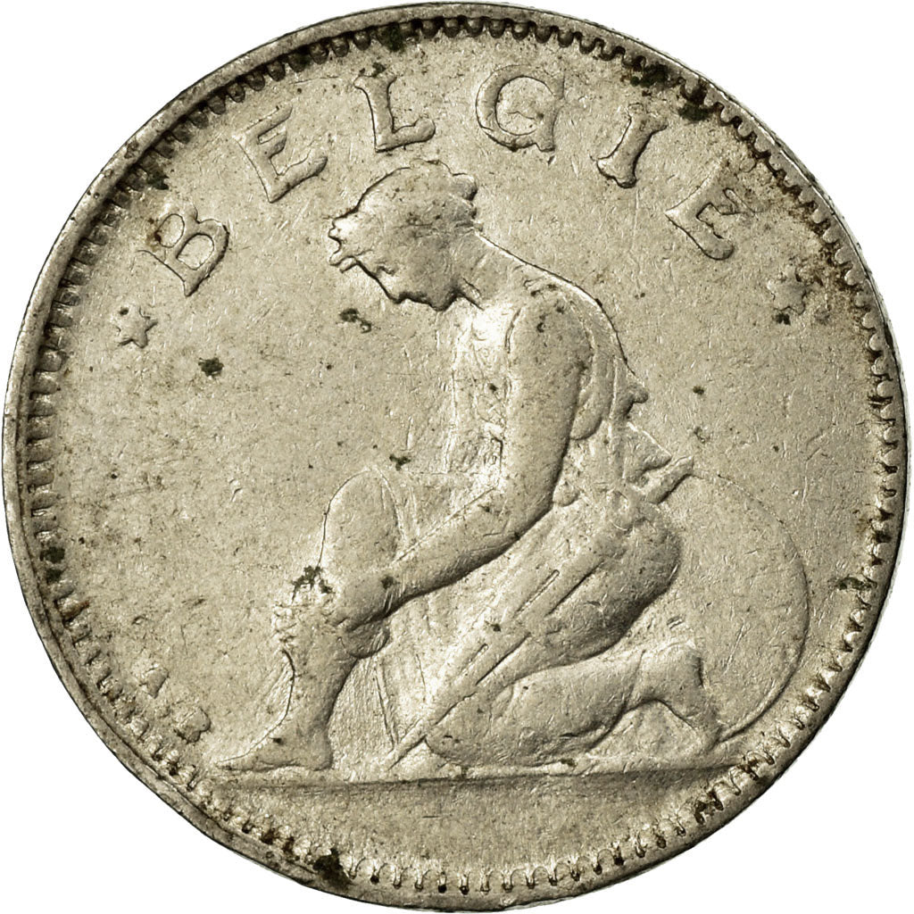 Moneta, Belgio, 50 Centimes, 1923, MB+, Nichel, KM:88