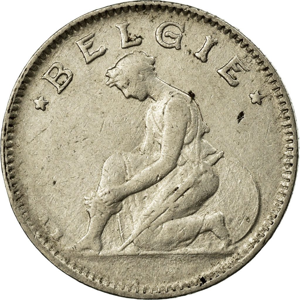 Moeda, Bélgica, 50 Centimes, 1928, VF(30-35), Níquel, KM:88