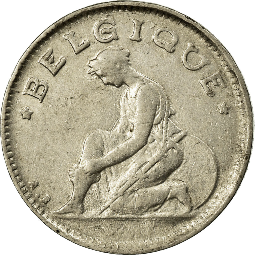 Coin, Belgium, 50 Centimes, 1930, EF(40-45), Nickel, KM:87