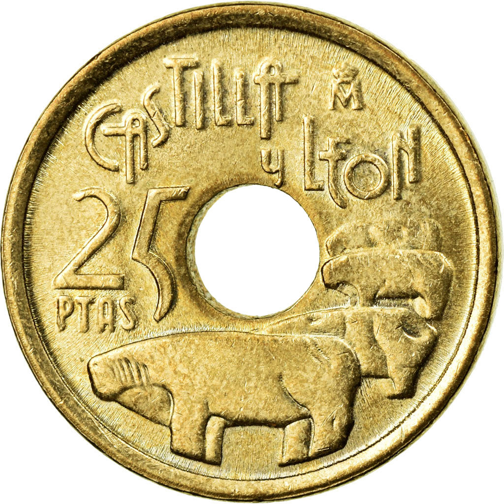Moneda, España, Juan Carlos I, 25 Pesetas, 1995, Madrid, MBC+, Aluminio -