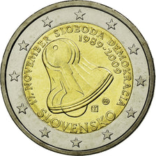 Slovakia, 2 Euro, Freedom, 17 November 1989, 20th Anniversary, 2009, AU(55-58)