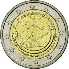 Greece, 2 Euro, Battle of Marathon, 2500th Anniversary, 2010, AU(55-58)