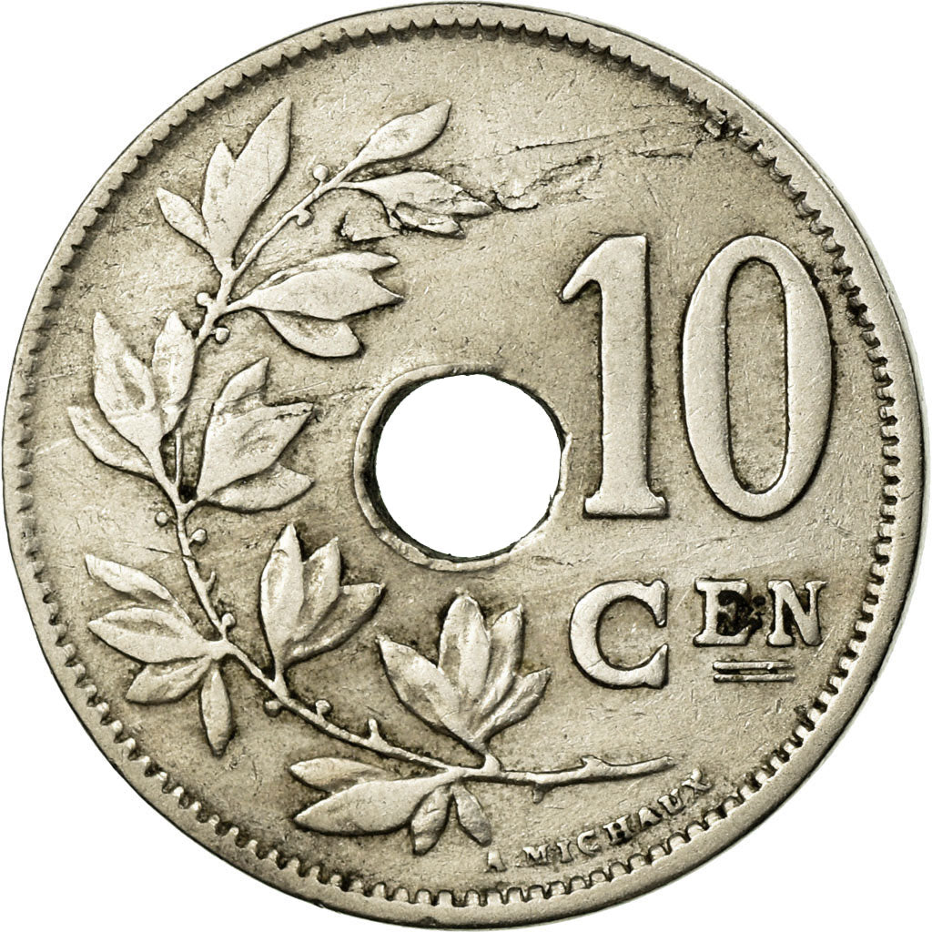 Coin, Belgium, 10 Centimes, 1921, EF(40-45), Copper-nickel, KM:86