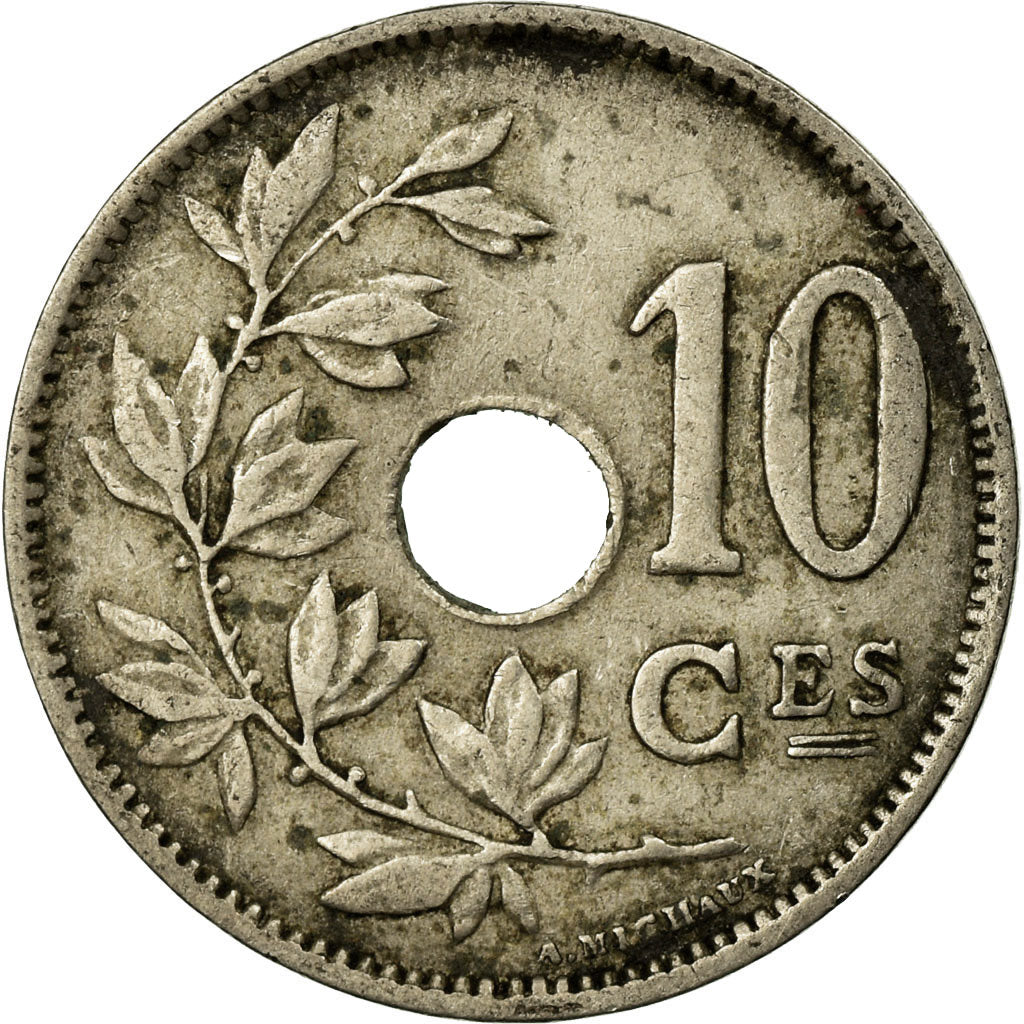 Coin, Belgium, 10 Centimes, 1921, VF(20-25), Copper-nickel, KM:85.1