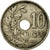 Moneta, Belgio, 10 Centimes, 1921, MB, Rame-nichel, KM:85.1