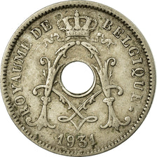 Coin, Belgium, 10 Centimes, 1931, EF(40-45), Nickel-brass, KM:95.1