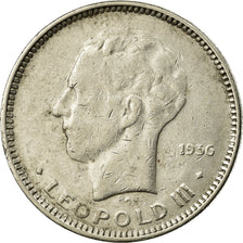 Coin, Belgium, 5 Francs, 5 Frank, 1936, VF(30-35), Nickel, KM:108