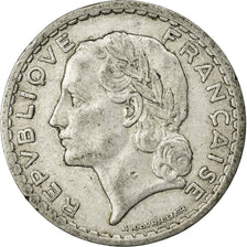 Münze, Frankreich, Lavrillier, 5 Francs, 1945, Paris, SS, Aluminium, KM:888b.1