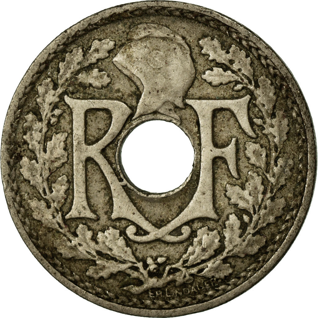 Coin, France, Lindauer, 5 Centimes, 1922, VF(30-35), Copper-nickel, KM:875