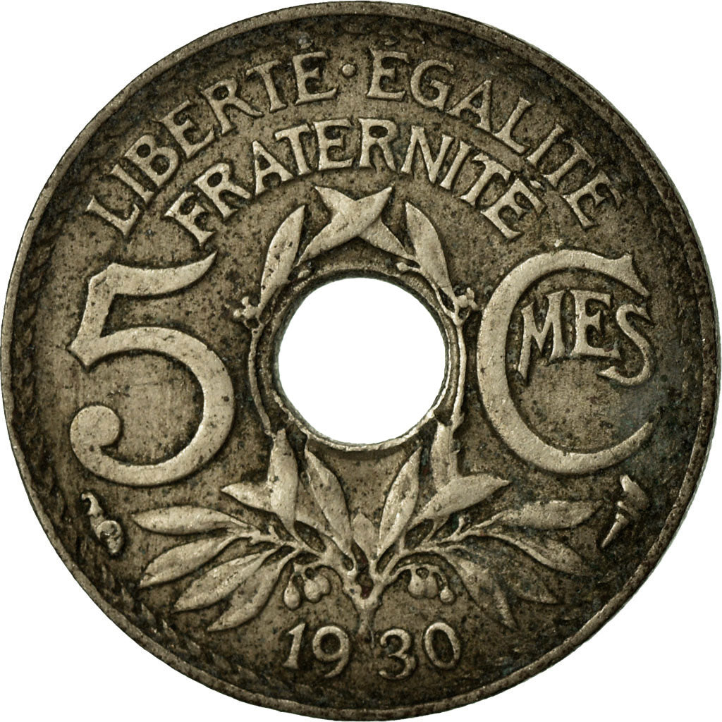 Coin, France, Lindauer, 5 Centimes, 1930, Paris, VF(20-25), Copper-nickel