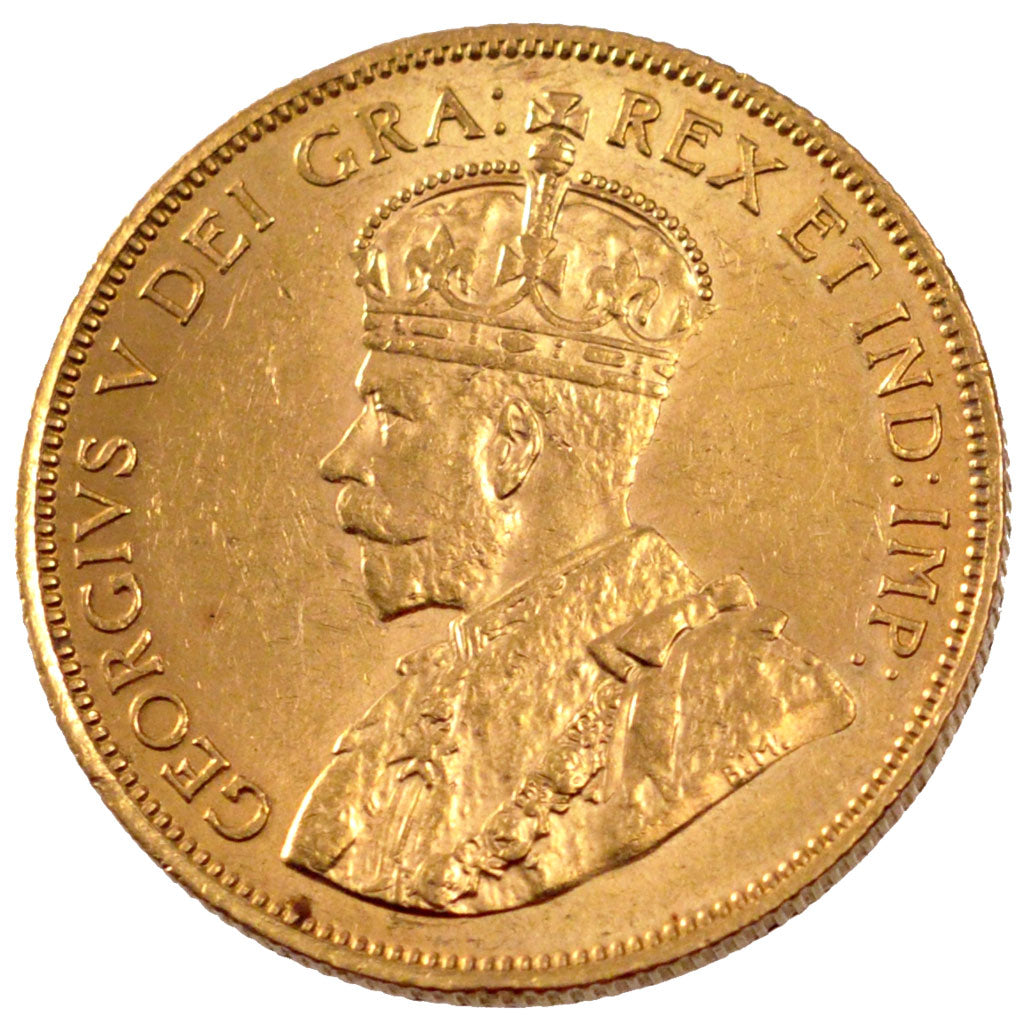 CANADA, 10 Dollars, 1914, Royal Canadian Mint, KM #27, AU(55-58), Gold, 26.92,..