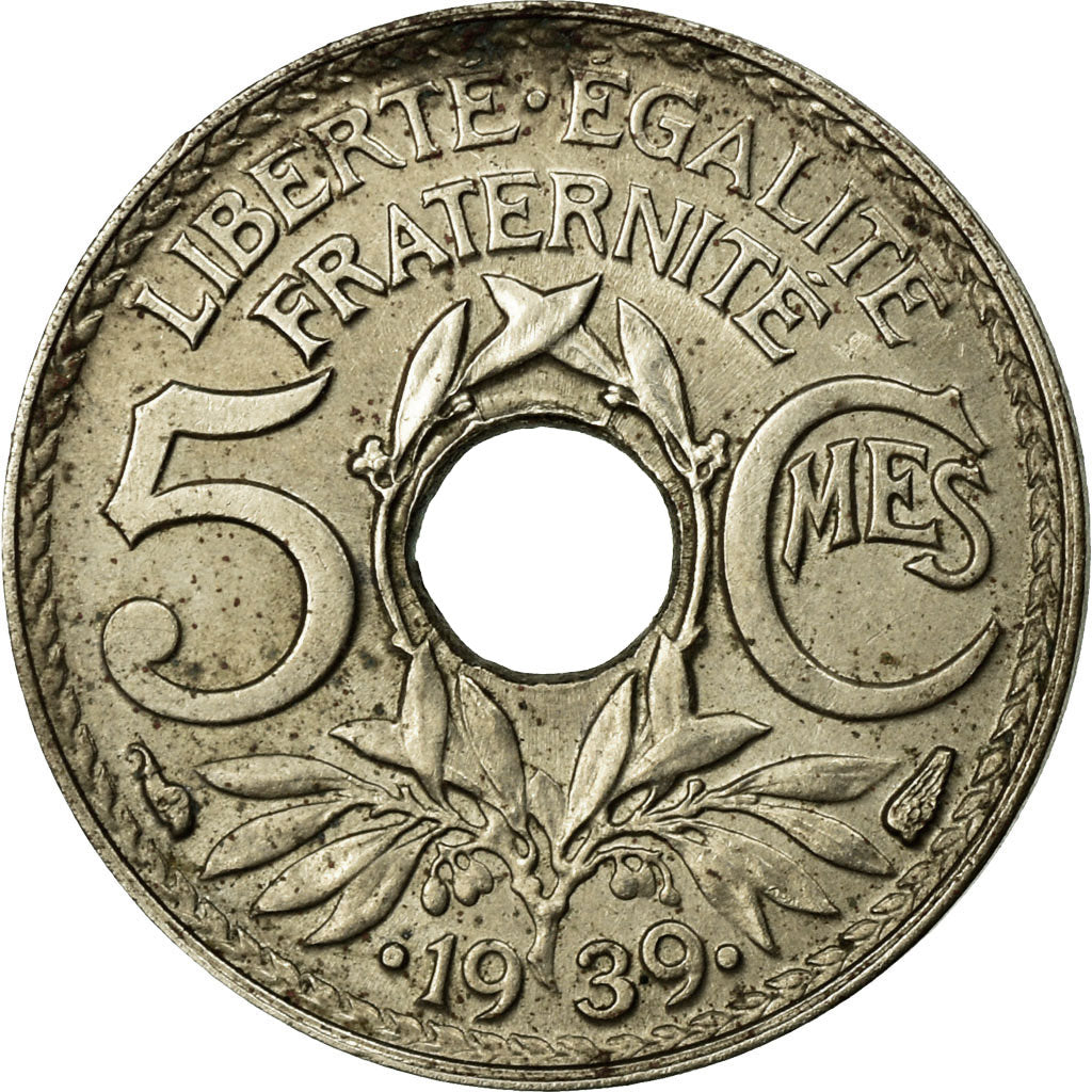 Coin, France, Lindauer, 5 Centimes, 1939, Paris, VF(30-35), Nickel-Bronze