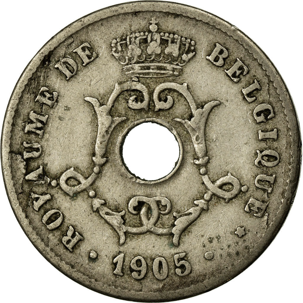 Coin, Belgium, 10 Centimes, 1905, VF(30-35), Copper-nickel, KM:52