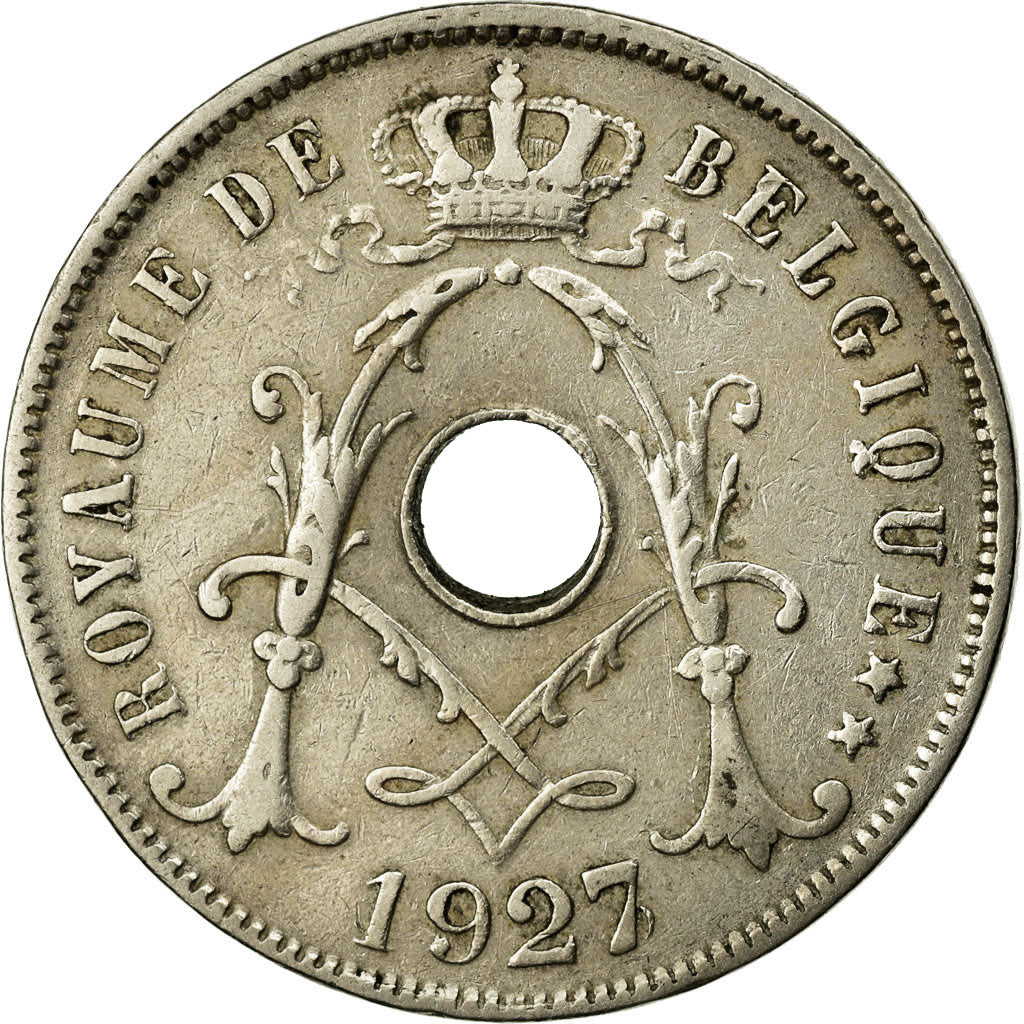 Coin, Belgium, 25 Centimes, 1927, EF(40-45), Copper-nickel, KM:68.1