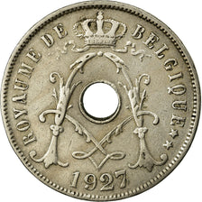 Coin, Belgium, 25 Centimes, 1927, EF(40-45), Copper-nickel, KM:68.1