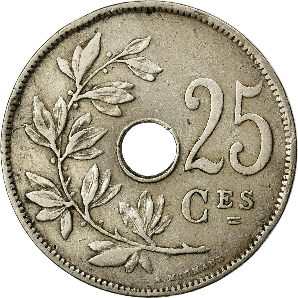 Coin, Belgium, 25 Centimes, 1929, EF(40-45), Copper-nickel, KM:68.1