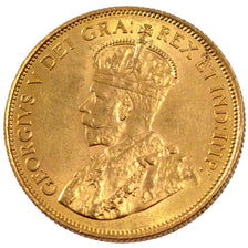 CANADA, 10 Dollars, 1912, Royal Canadian Mint, KM #27, AU(55-58), Gold, 26.92,..