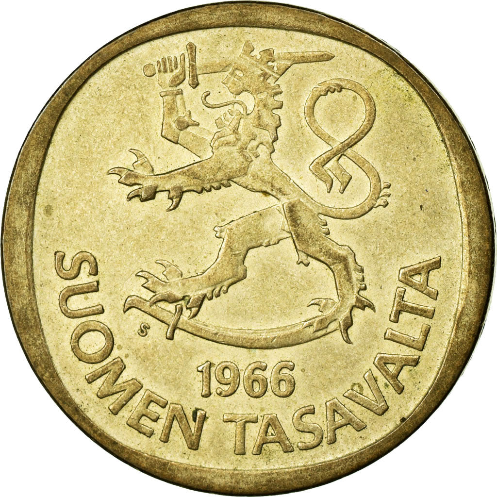 Moneta, Finlandia, Markka, 1966, BB, Argento, KM:49