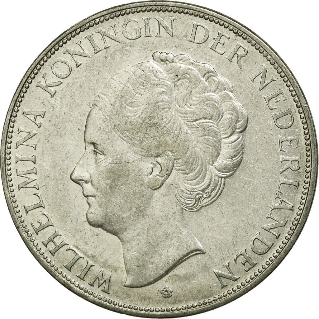 Coin, Netherlands, Wilhelmina I, 2-1/2 Gulden, 1939, EF(40-45), Silver, KM:165
