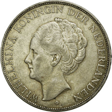 Coin, Netherlands, Wilhelmina I, 2-1/2 Gulden, 1930, EF(40-45), Silver, KM:165