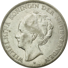 Coin, Netherlands, Wilhelmina I, 2-1/2 Gulden, 1929, VF(30-35), Silver, KM:165